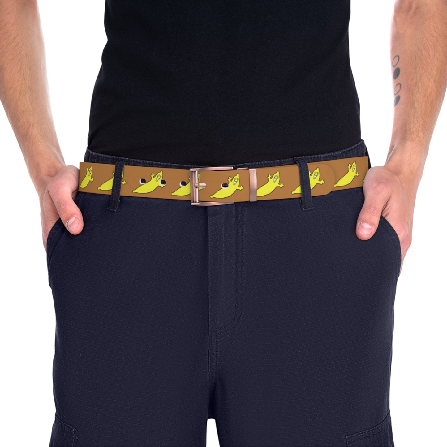 THE DUMB BANANA BELT in Light Brown by The Dumb Banana - The perfect belt for all bananas!!!