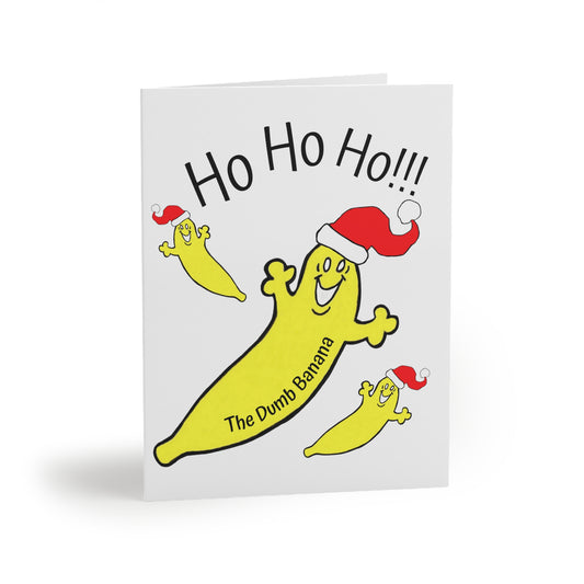 The Dumb Banana "Ho Ho Ho!!!" Greeting Christmas Cards (8, 16, and 24 pcs)