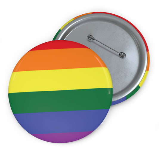 Rainbow Flag Pin Button