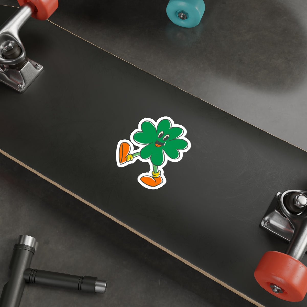 Happy The Irish Shamrock Die-Cut Sticker