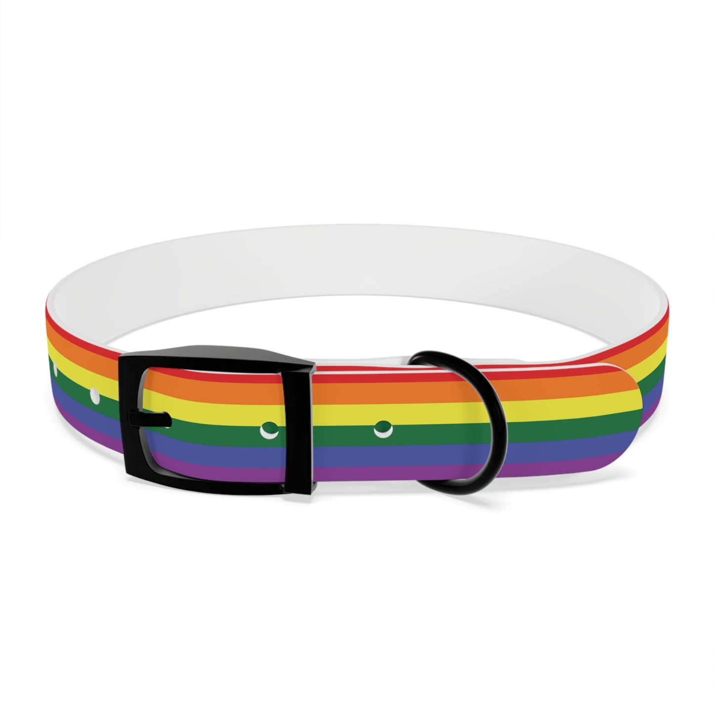 Rainbow Flag Dog Collar