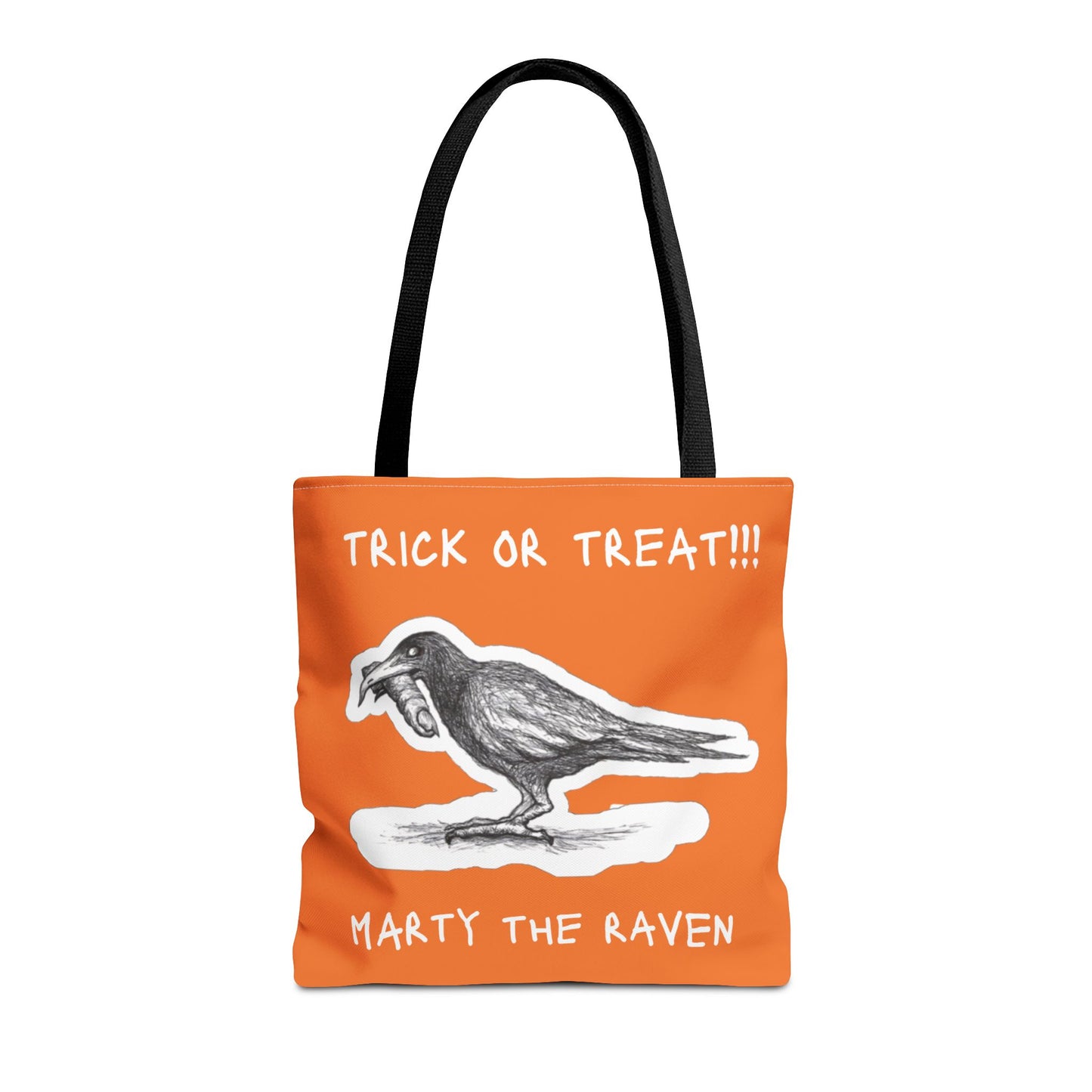 MARTY THE RAVEN!!! - The Happy Halloween Trick or Treat Candy Tote Bag