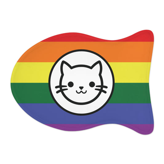 Rainbow Flag KITTY BISTRO Feeding Mat - All cats deserve the best!!!