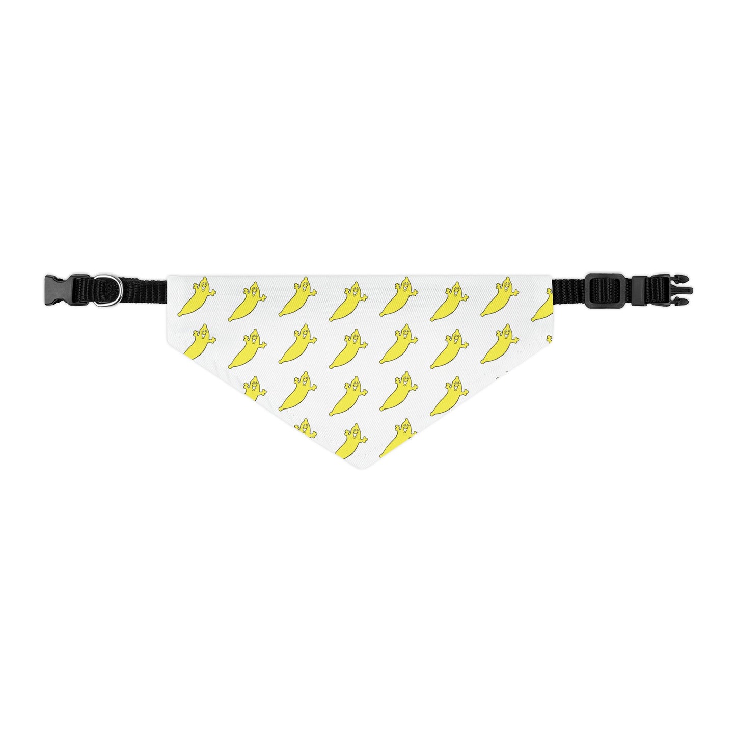 The Dumb Banana's "BANANA" Bandana Pet Collar for small dogs - A banana is a banana is a banana!!!