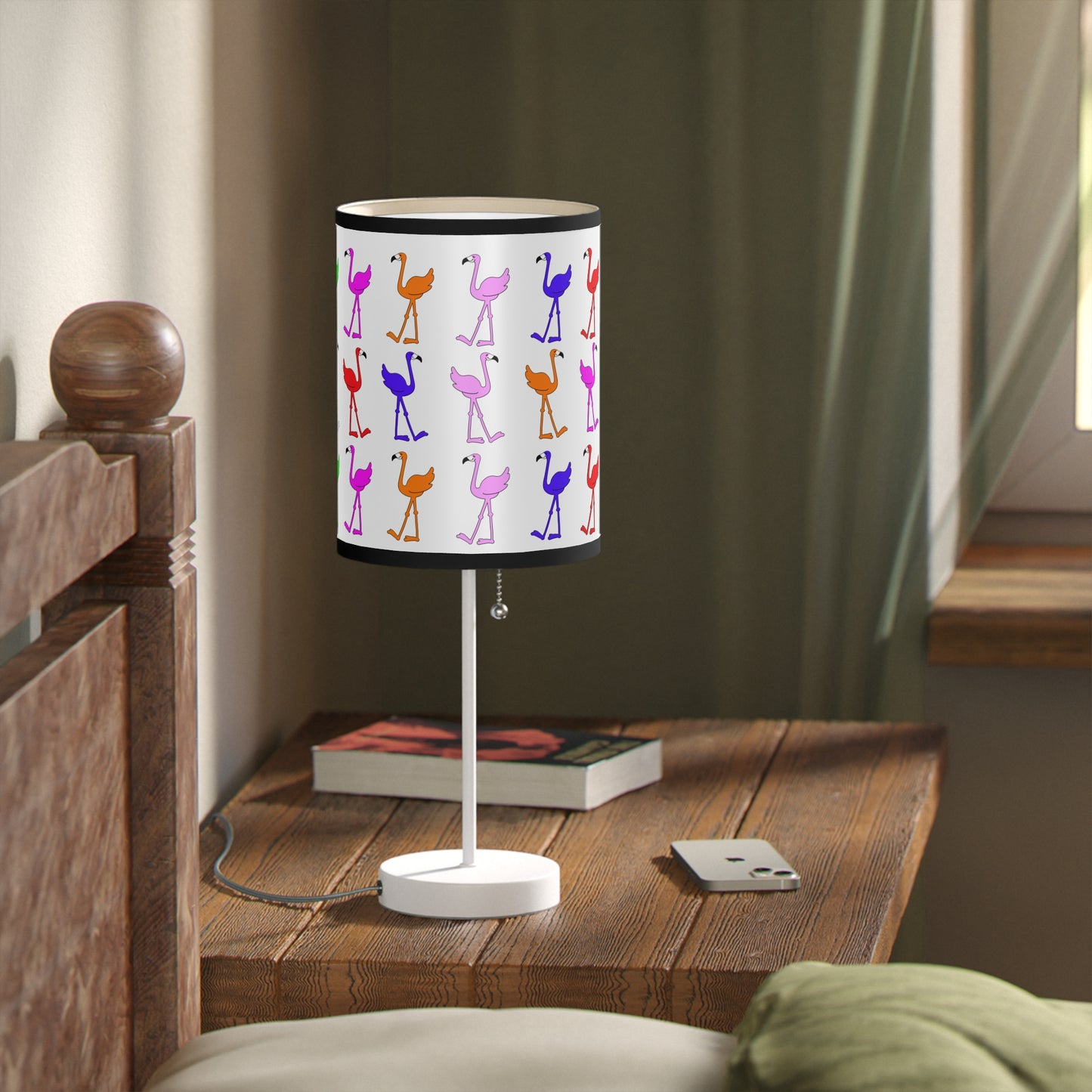 Rainbow Flamingo Club Table Lamp by Lu Lu