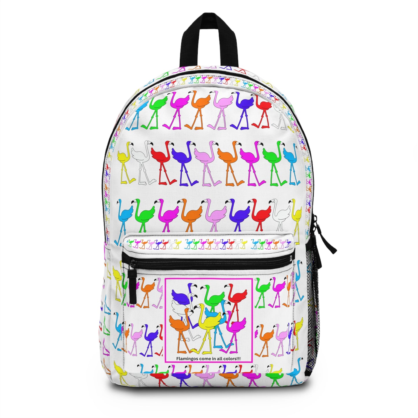 Flamingos Come In All Colors Backpack