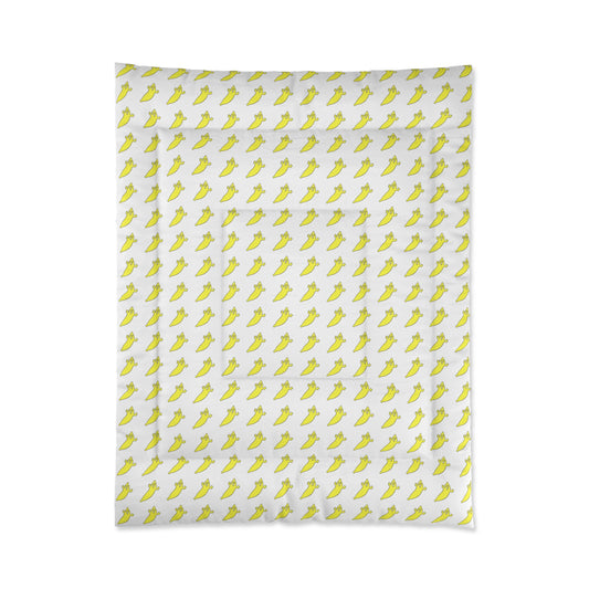 The Dumb Banana Comforter in White - It's so heavenly... you'll feel like a banana on Cloud 9!!!