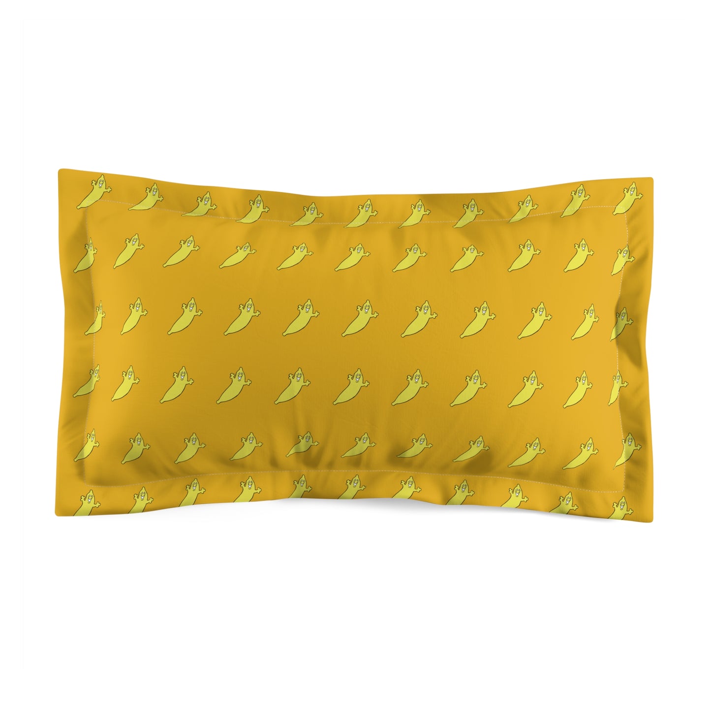 The Dumb Banana Microfiber Pillow Sham in Yellow - Let all your dreams come true!!!