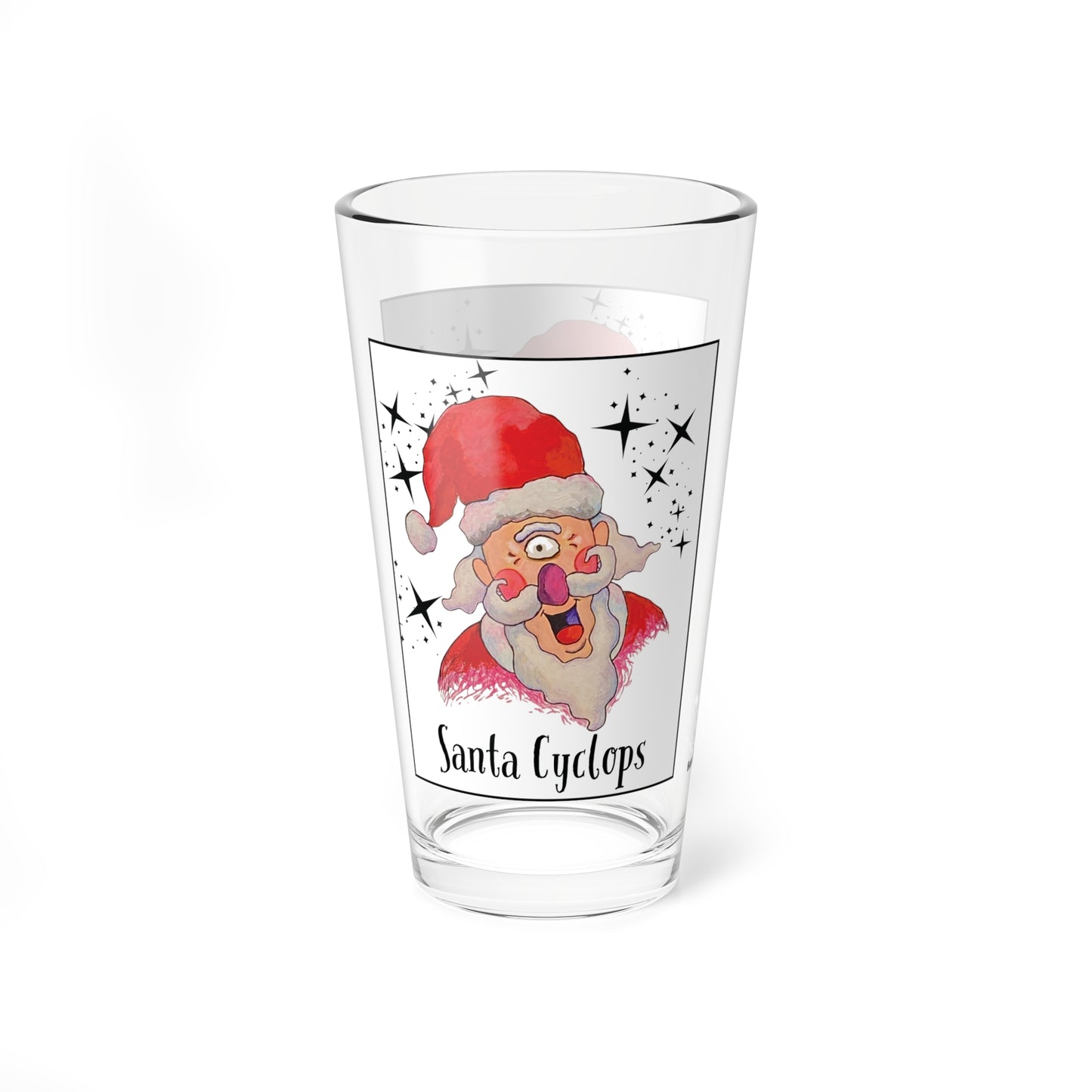 Santa Cyclops 16oz Glass & Shaker