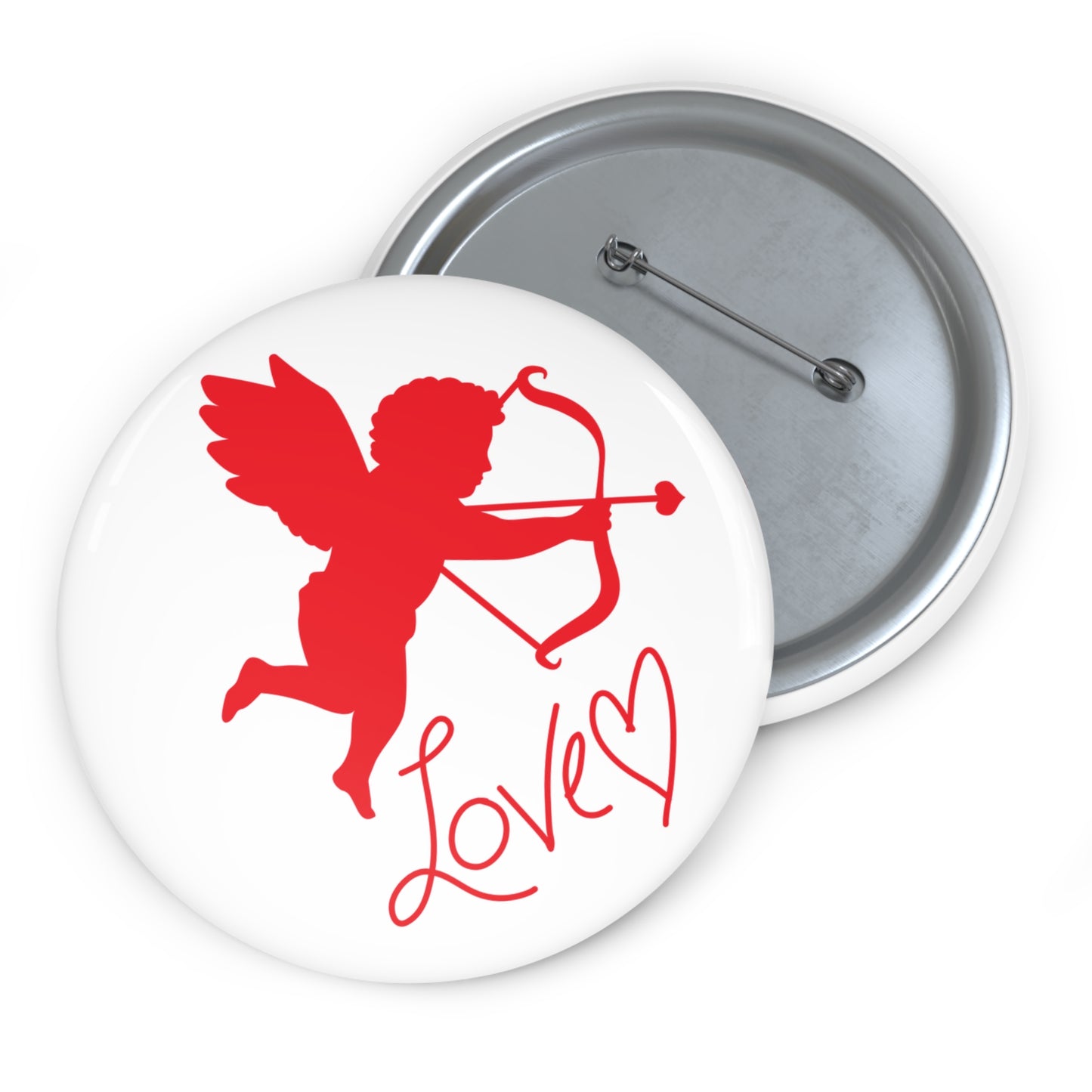 Cupid's Love Valentine Pin Button