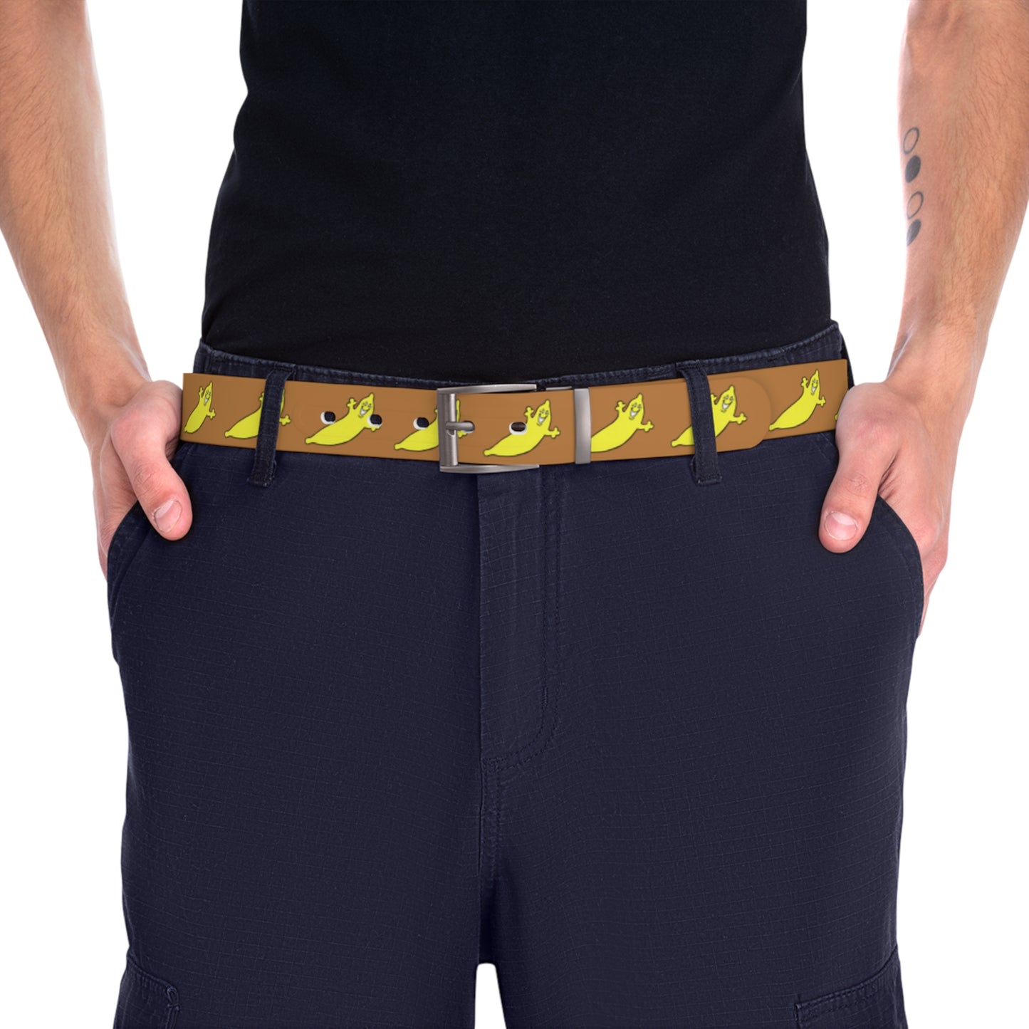 THE DUMB BANANA BELT in Light Brown by The Dumb Banana - The perfect belt for all bananas!!!