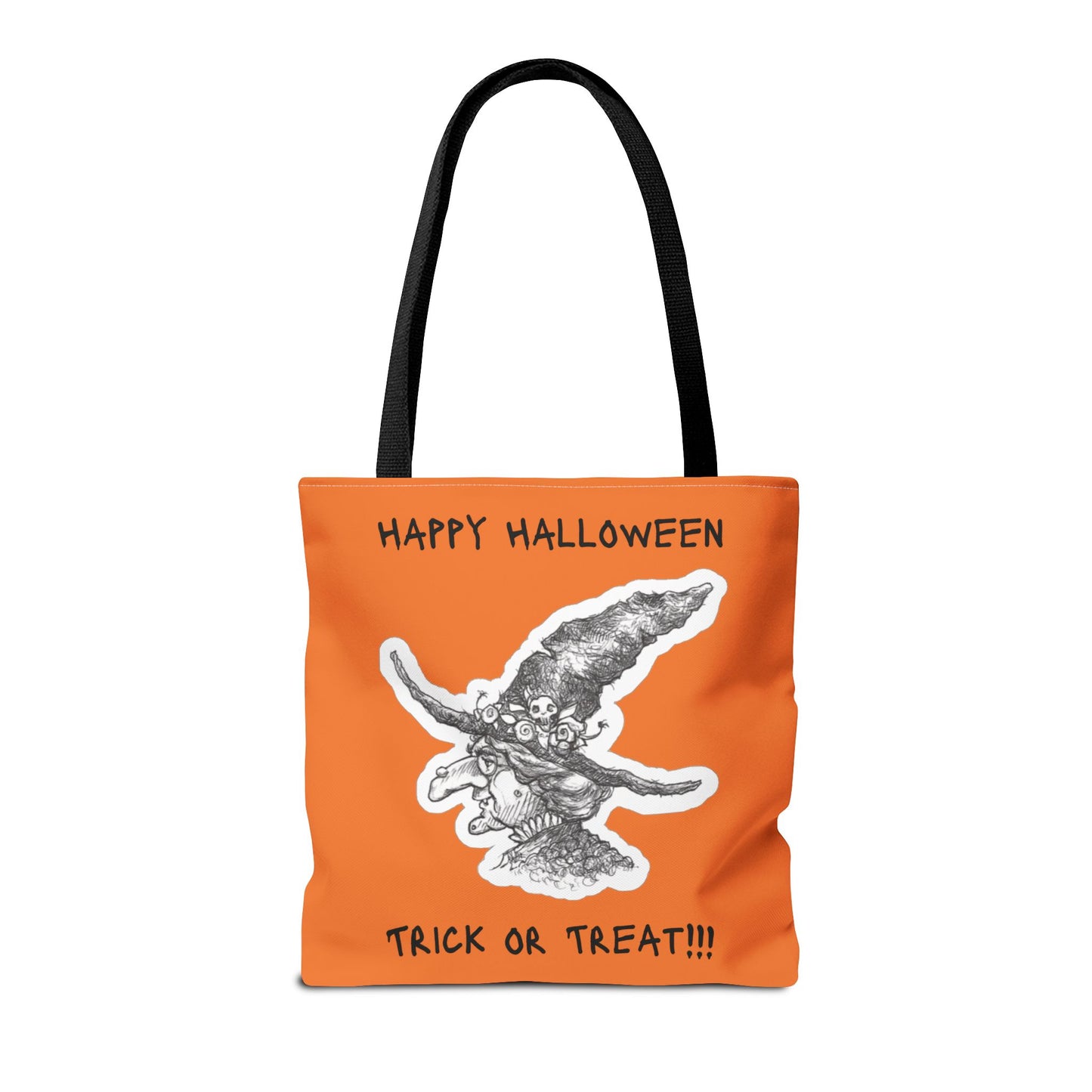 AGNES THE WITCH LOVES HALLOWEEN CANDY - The Happy Halloween Trick or Treat Candy Tote Bag