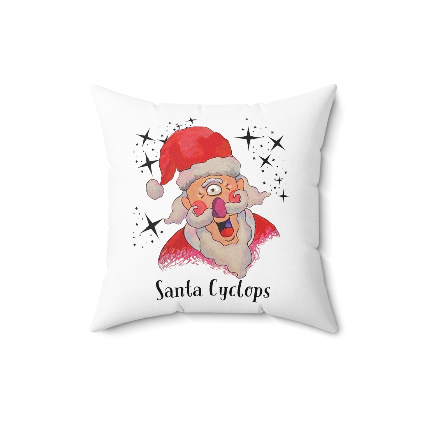 Santa Cyclops Accent 16"X16" Square Pillow