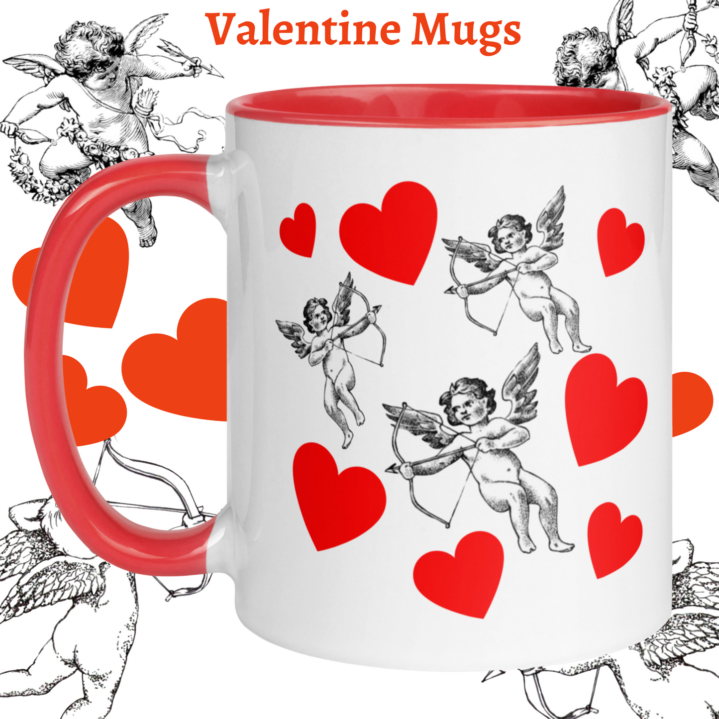Cupid & Hearts Valentine 11oz Coffee & Tea Mug