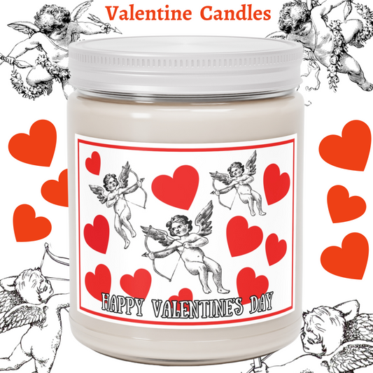 Cupid & Hearts Valentine 9oz Aromatherapy Candle