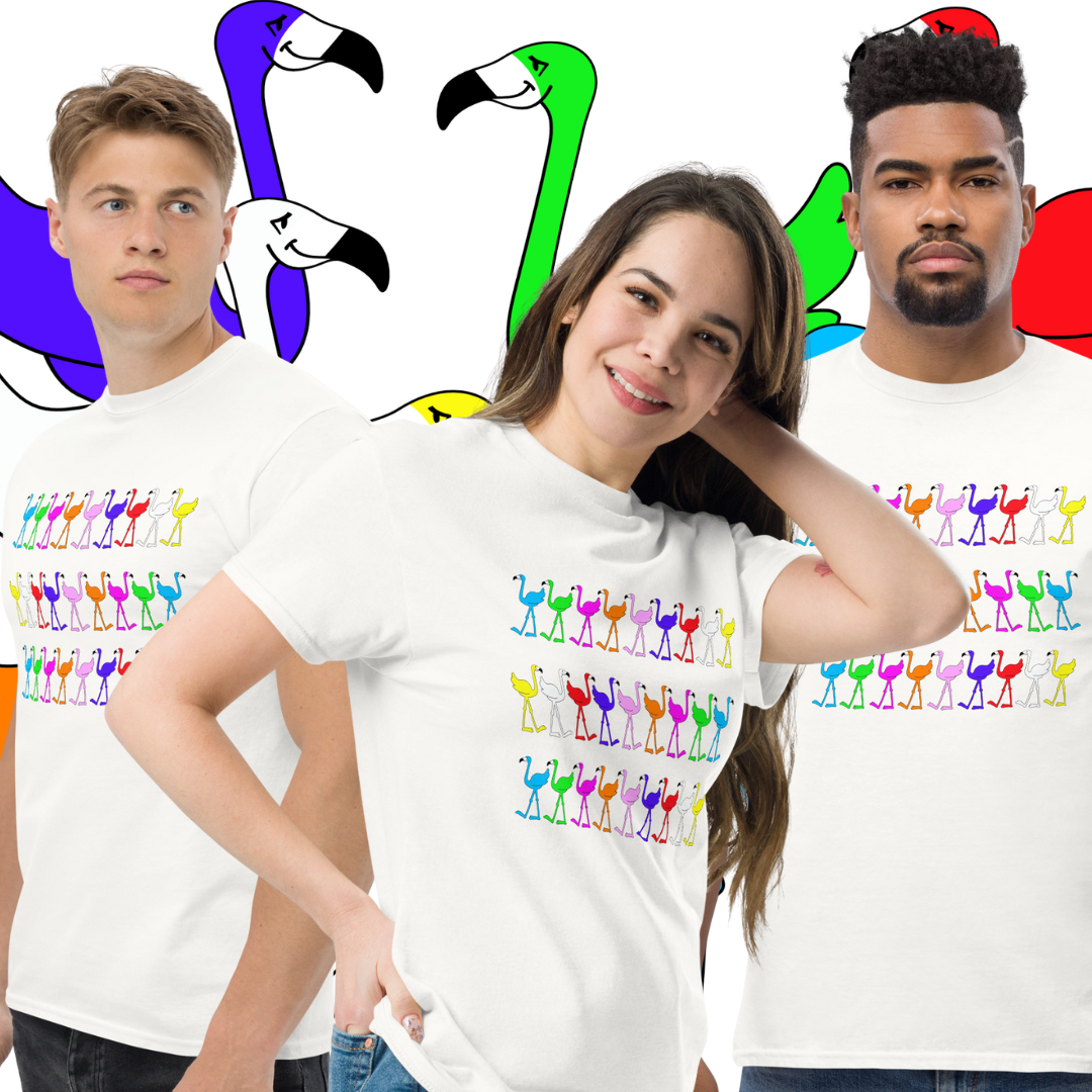 Lu Lu & Friends - The Rainbow Flamingo Club Unisex Classic Tee