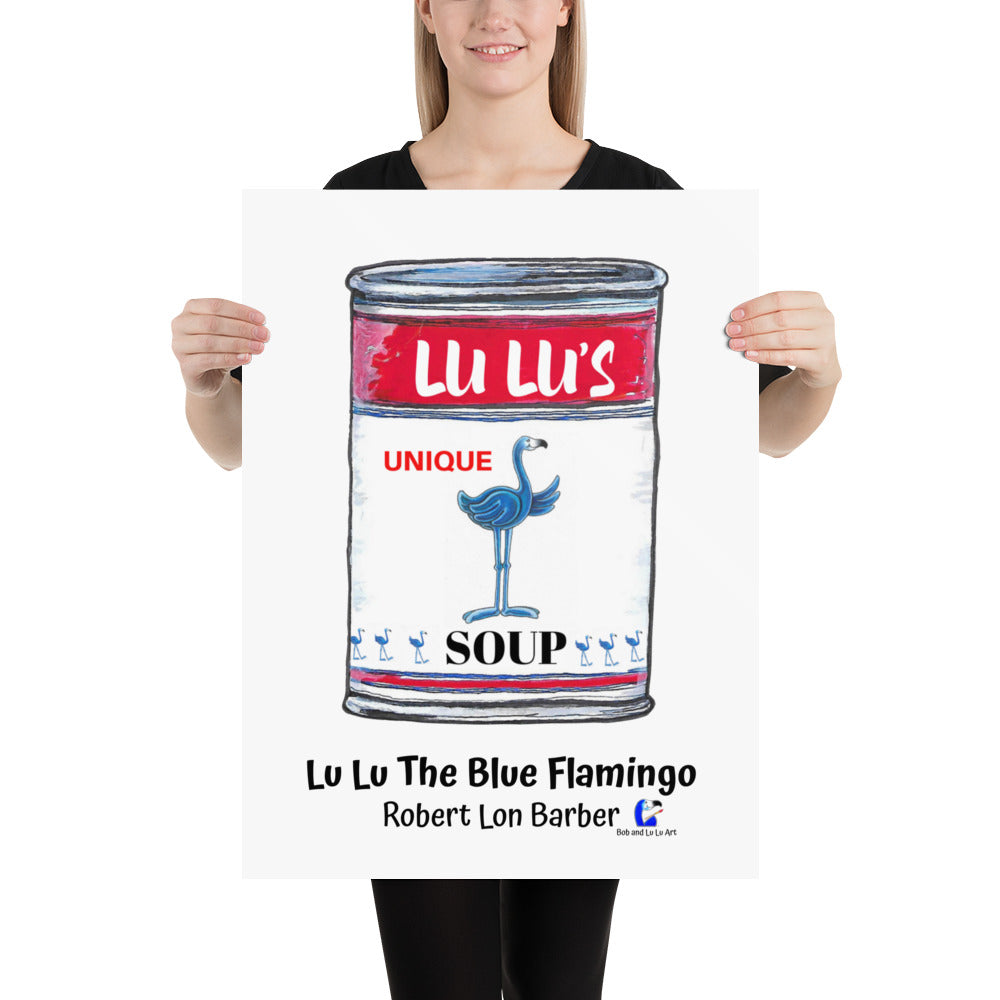 Lu Lu's "UNIQUE SOUP" Pop Art Poster Print