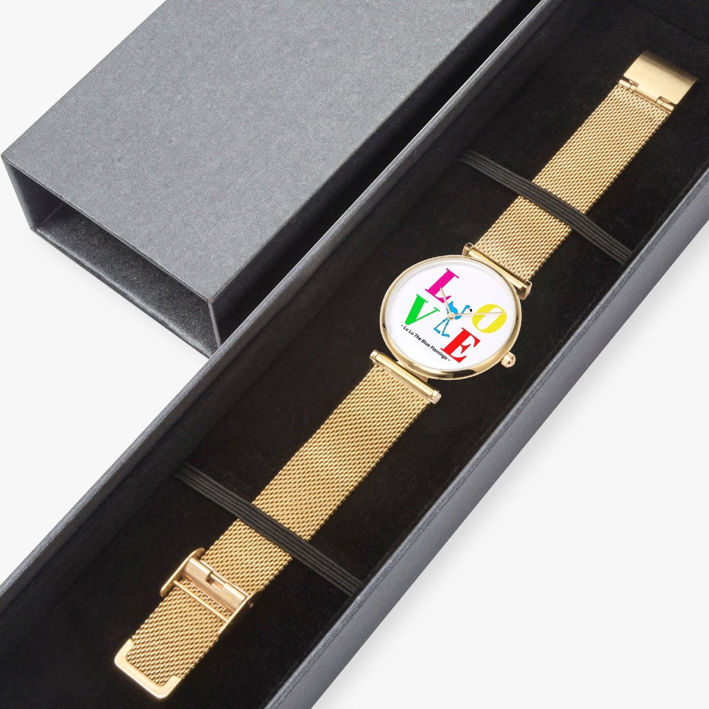 Lu Lu's "LOVE" Stylish Ultra-Thin Quartz Watch