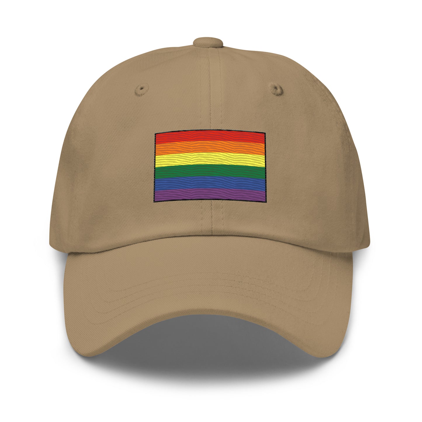 Embroidered Rainbow Flag Gay Pride Unisex Dad Hat