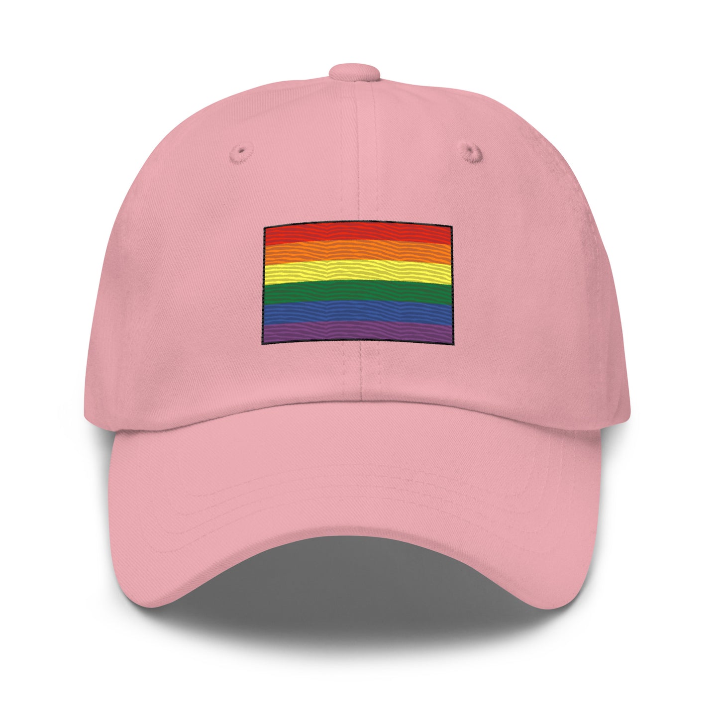 Embroidered Rainbow Flag Gay Pride Unisex Dad Hat