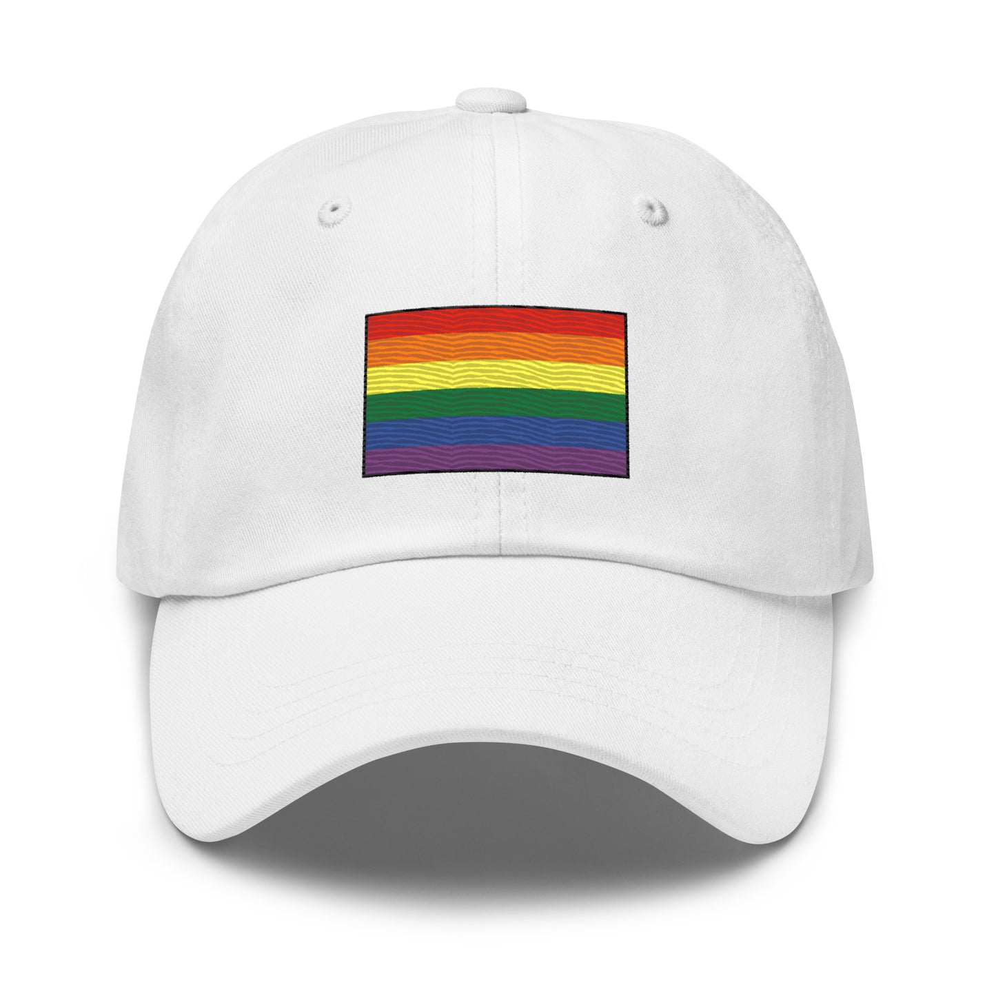 Embroidered Rainbow Flag Gay Pride Unisex Dad Hat