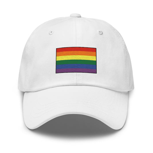 Embroidered Rainbow Flag Gay Pride Unisex Dad Hat