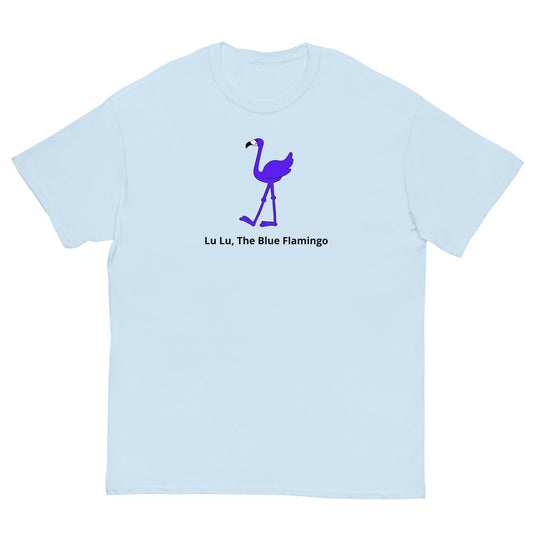 LU LU THE BLUE FLAMINGO Classic Unisex Short Sleeve Tee - The shirt that celebrates uniqueness!!!