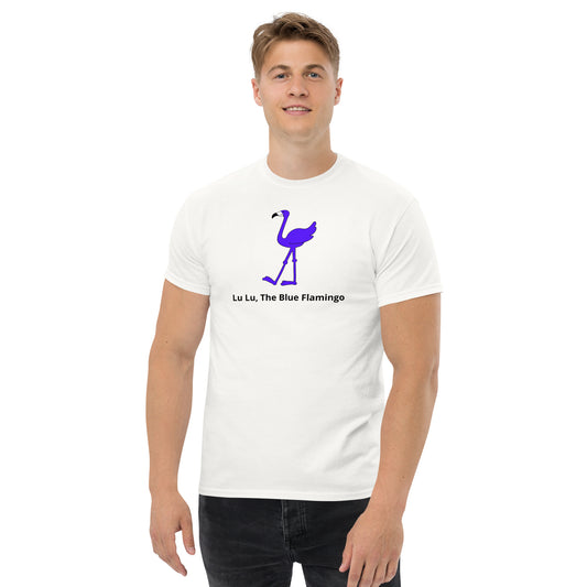 LU LU THE BLUE FLAMINGO Men's Classic Tee - The shirt that celebrates uniqueness!!!