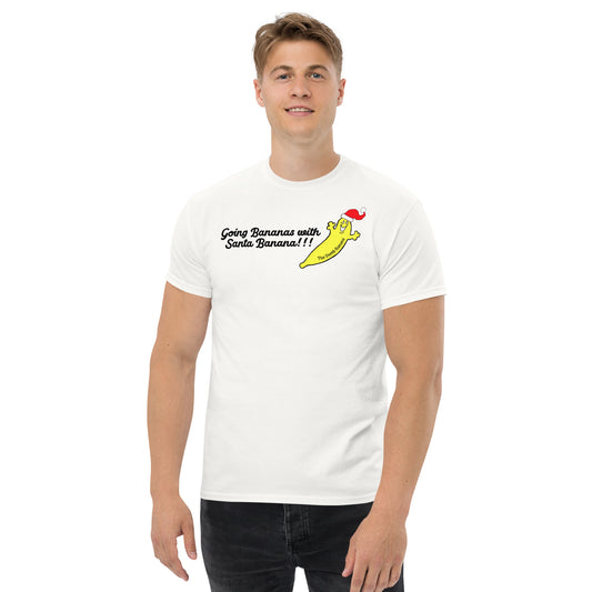 "Going Bananas with Santa Banana!!!" Men's Christmas Classic Tee by The Dumb Banana