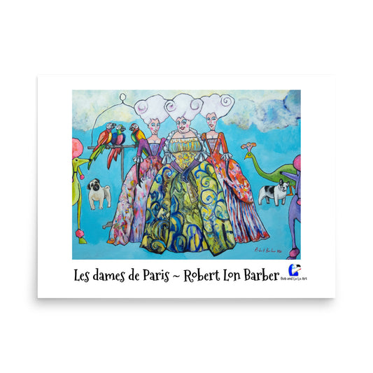 "Les dames de Paris" - The Ladies of Paris Poster Print