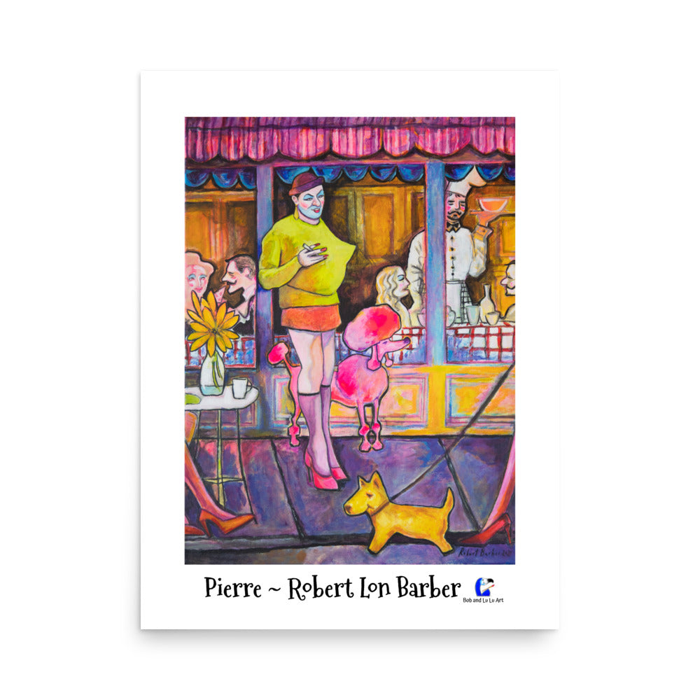 "Pierre" Poster Print - The Legendary Femme Fatale of Paris!!!