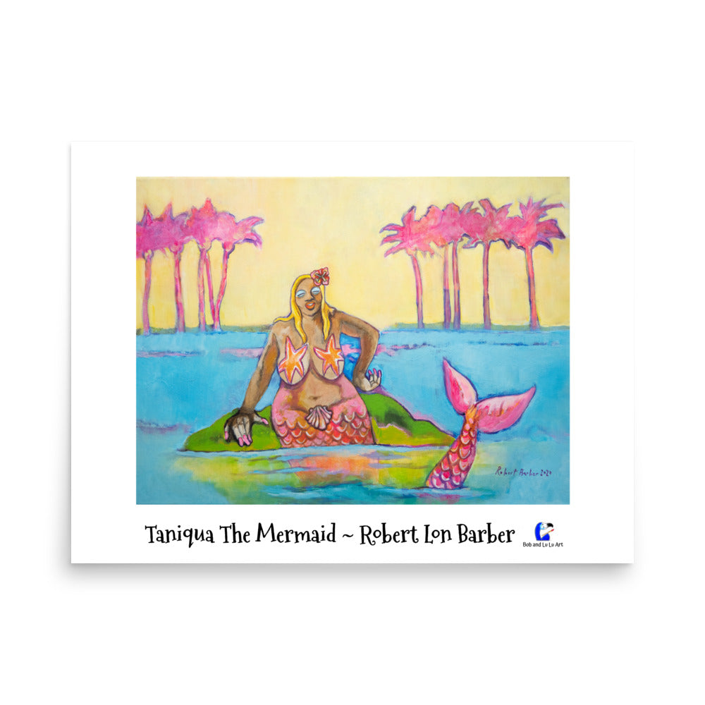 Taniqua The Mermaid - The Incredible Oceanic Poster Print that proves mermaids really do exist!!!