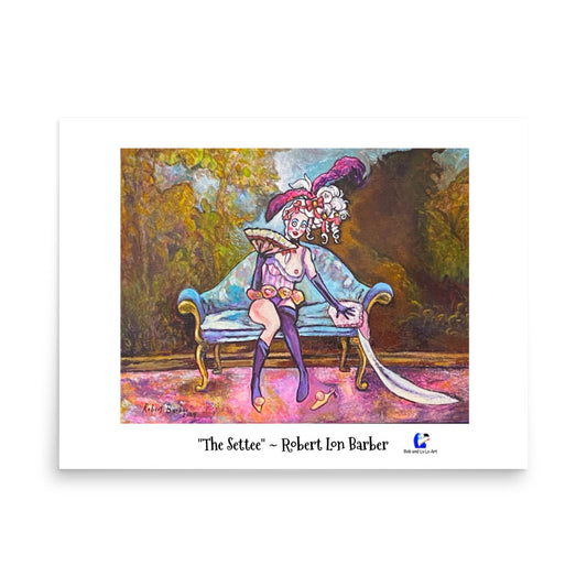 "The Settee" Poster Print - The Love Seat of Kings and Courtesans!!!
