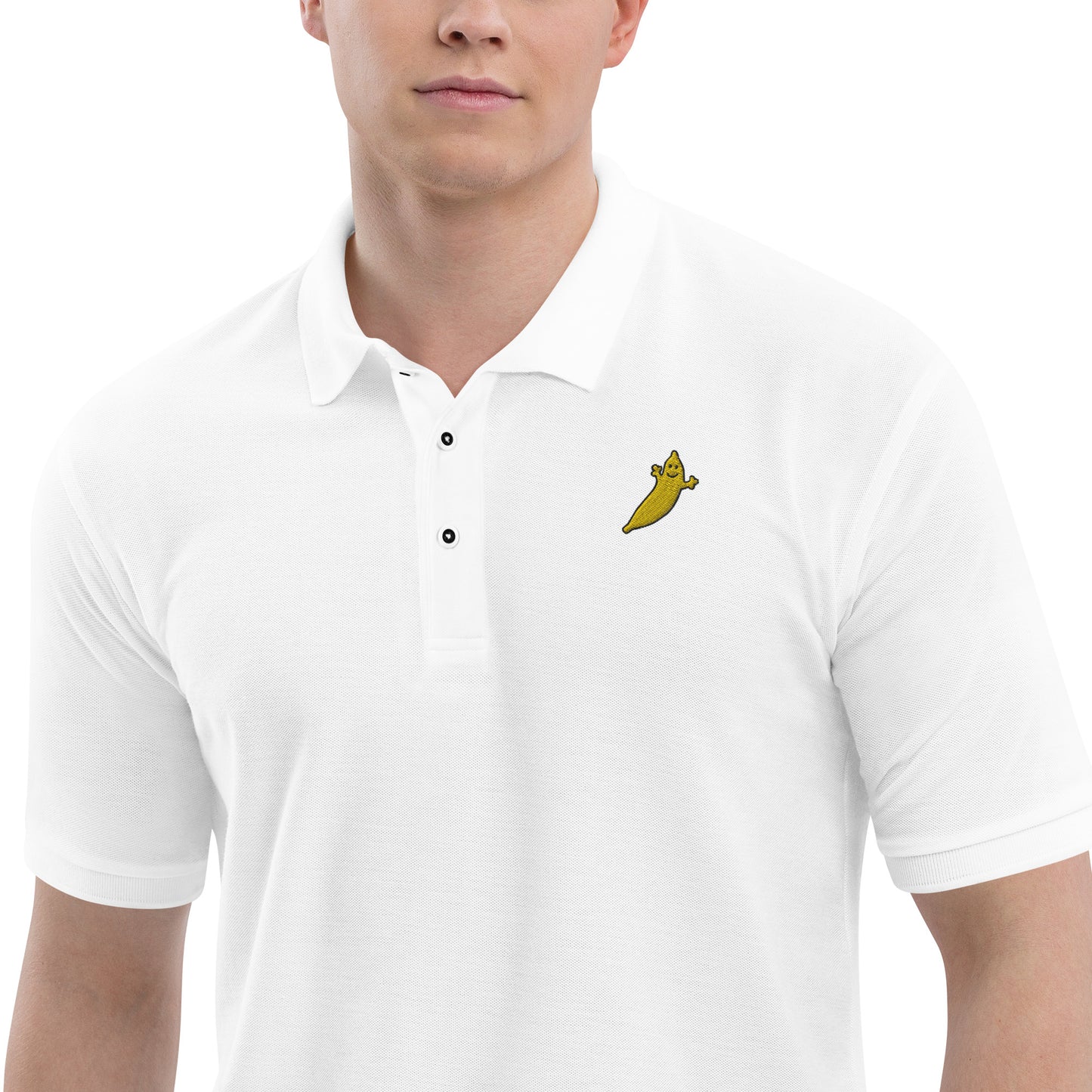 The Genuine Dumb Banana Men's Embroidered Polo Shirt - This is the "banana" of all polo shirts!!!