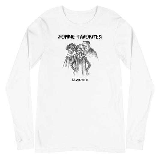 "Bewitched" - Halloween Zombie Favorites Unisex Long Sleeve Crew Neck T-Shirt for Men & Women