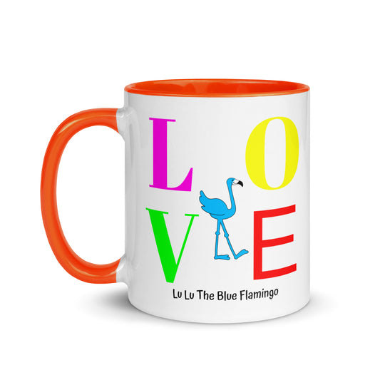 Lu Lu's "LOVE" Coffee Mug in six glorious colors - Peace and Love to you!!!