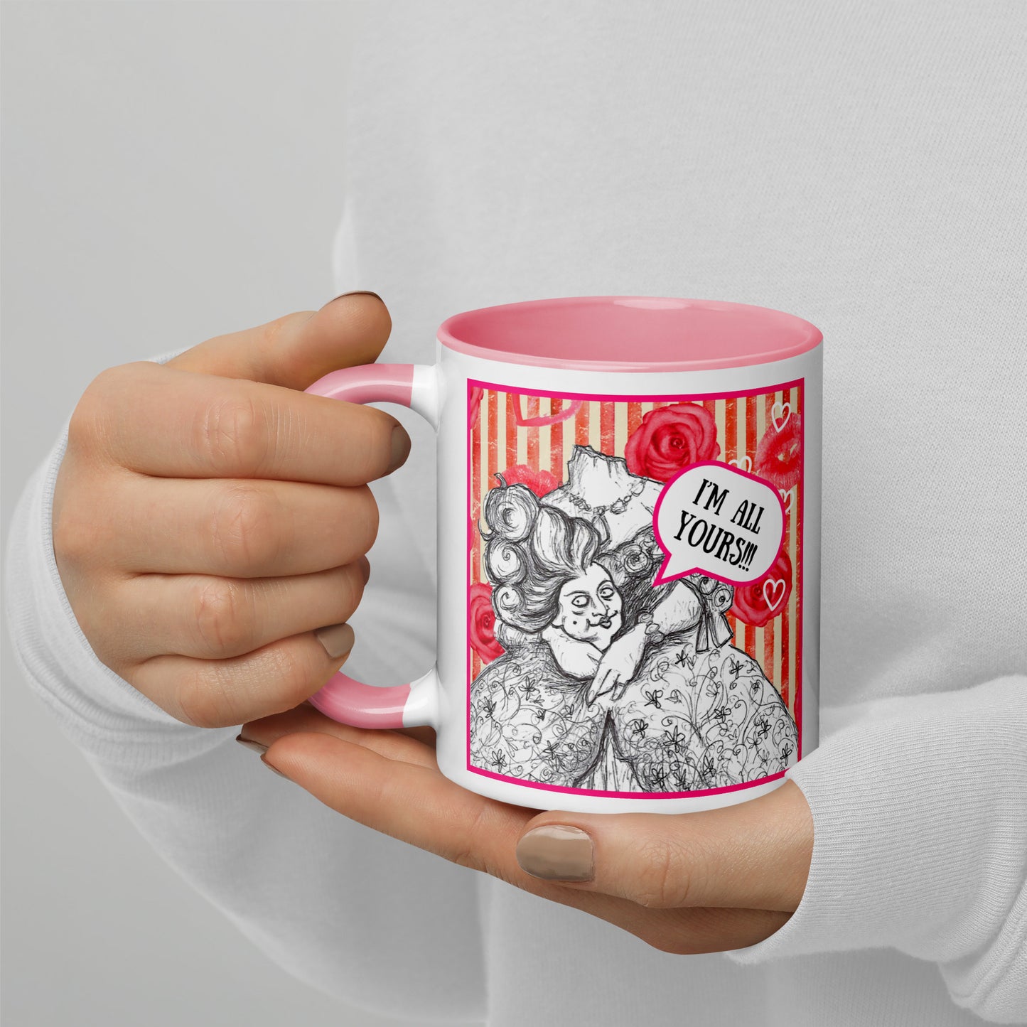 "I'm all yours!!!" Happy Valentine's Day 11oz Coffee & Tea Mug by Marie Antoinette