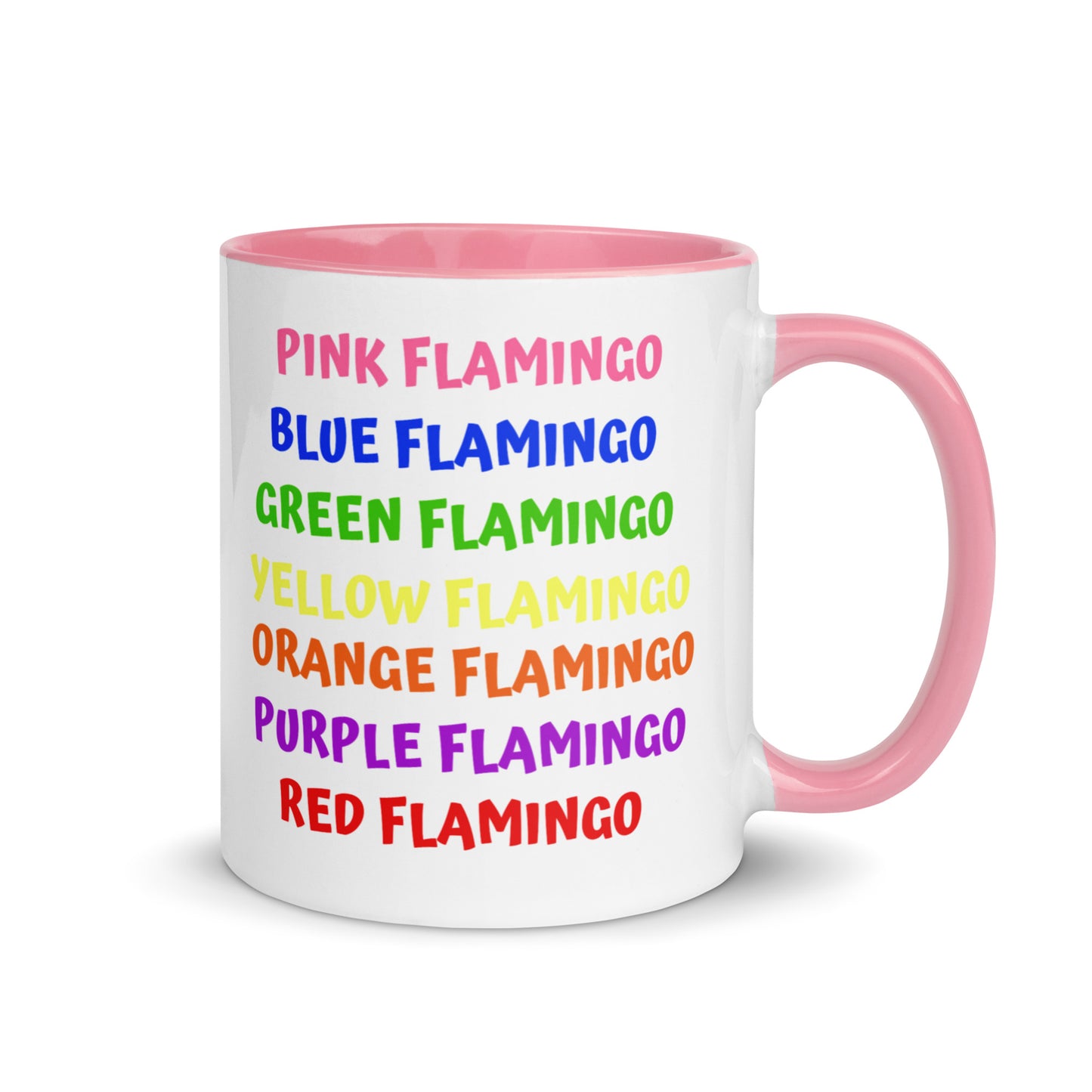 Lu Lu's "FLAMINGOS COME IN ALL COLORS!!!" - The Coffee Mug that Celebrates Uniqueness & Diversity!!!