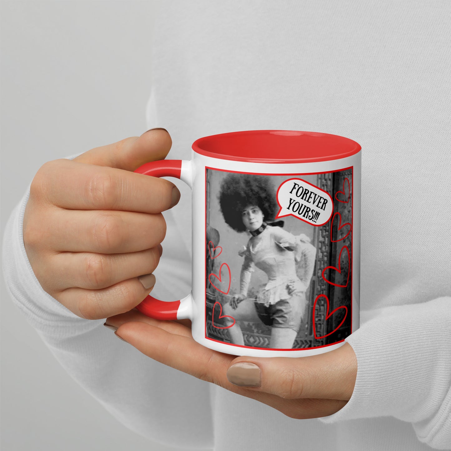 "Forever Yours... Hugs & Kisses!!!" - The Victorian Happy Valentine's Day 11oz Coffee & Tea Mug