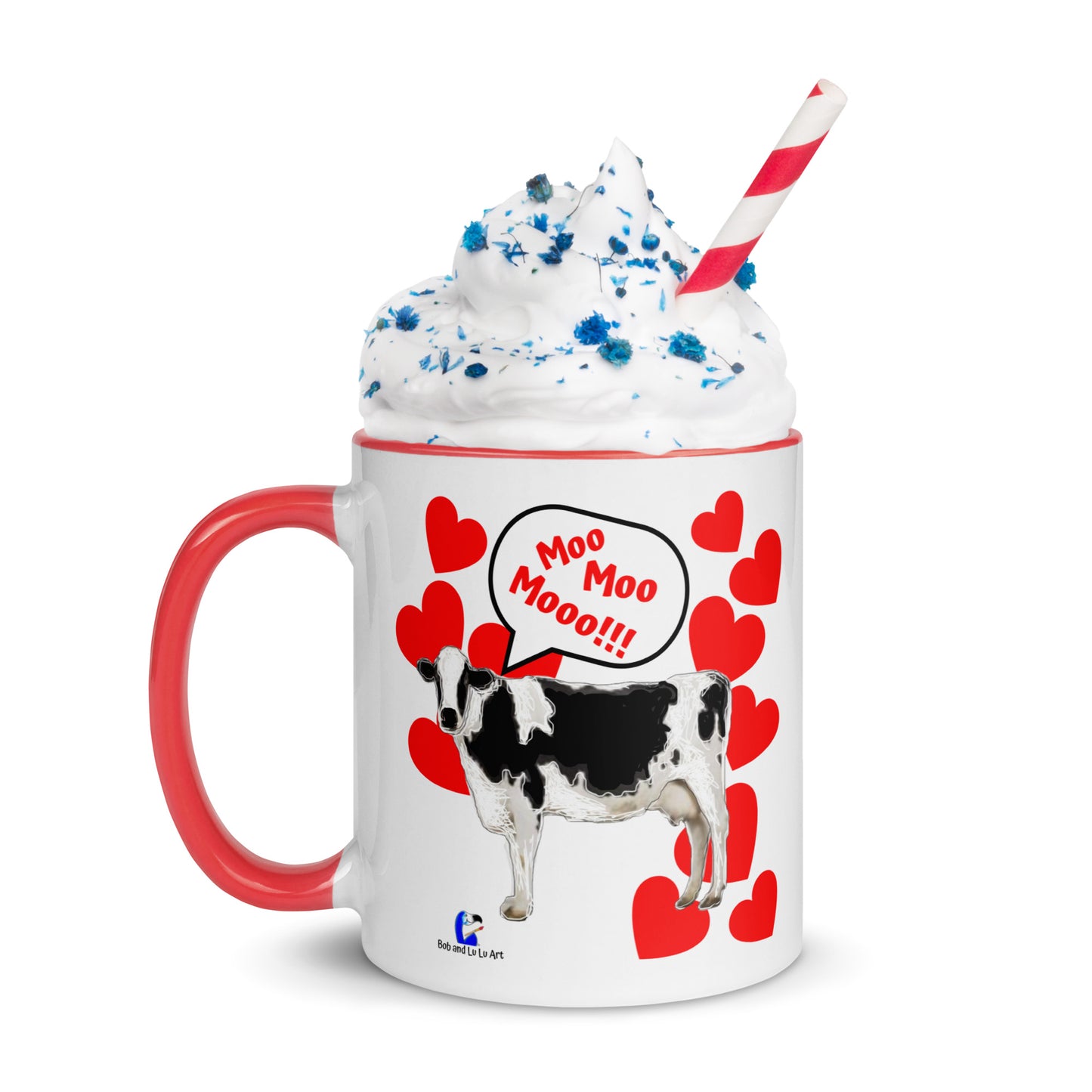 Happy Valentine's Day from Helen the Cow - The "Moo Moo Mooo!!!" Happy Valentine's Day 11oz Coffee & Tea Mug