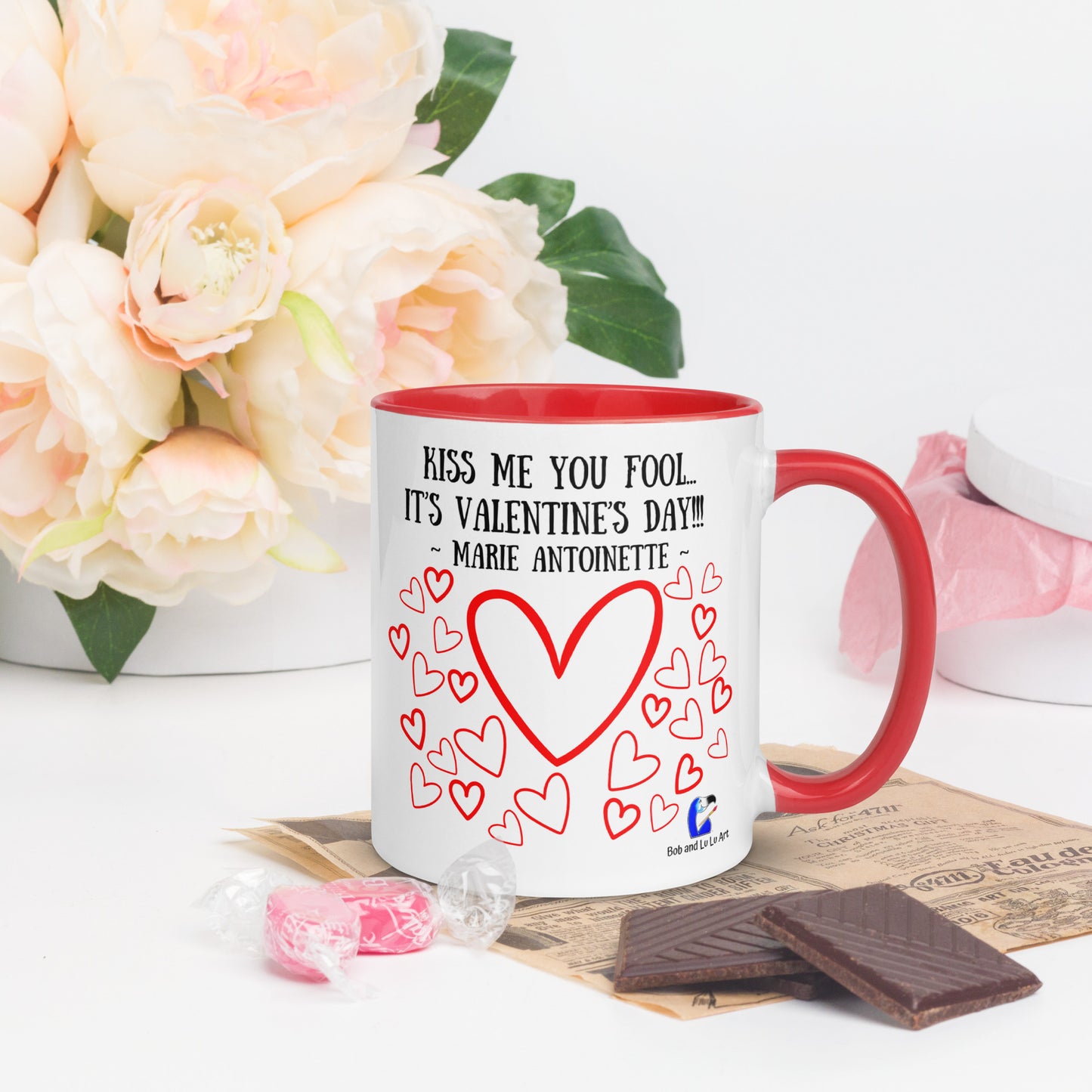 "Hugs & Kisses" from Marie Antoinette - The Happy Valentine's Day 11oz Coffee & Tea Mug