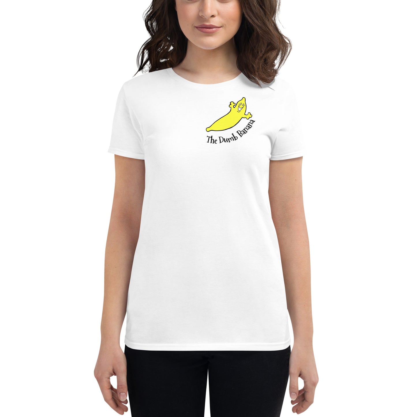 THE DUMB BANANA Women's Short Sleeve Fashion Fit T-Shirt - It's so glorious and divine!!!