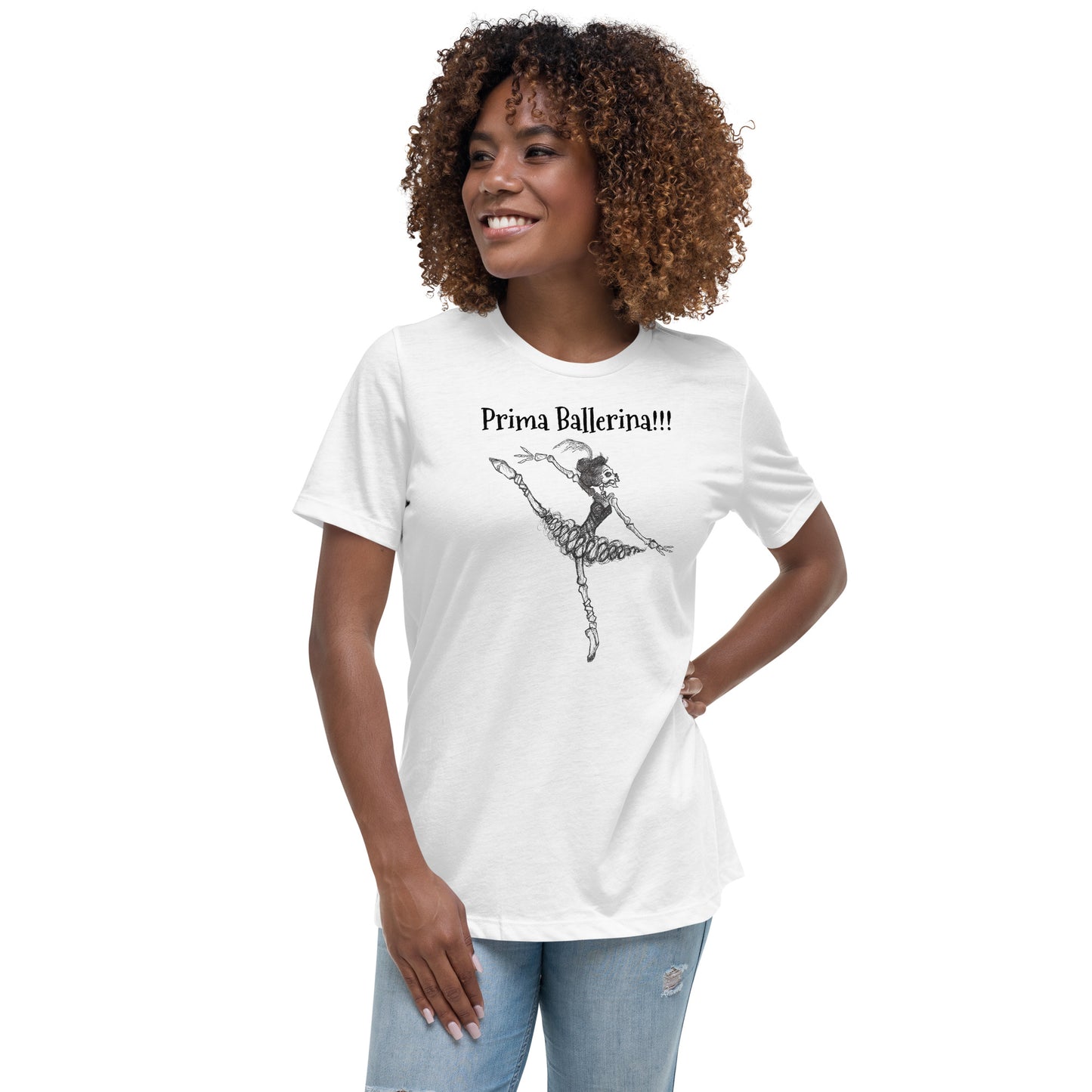Skeleton Prima Ballerina Women's Relaxed T-Shirt... so much better than a tutu!!!