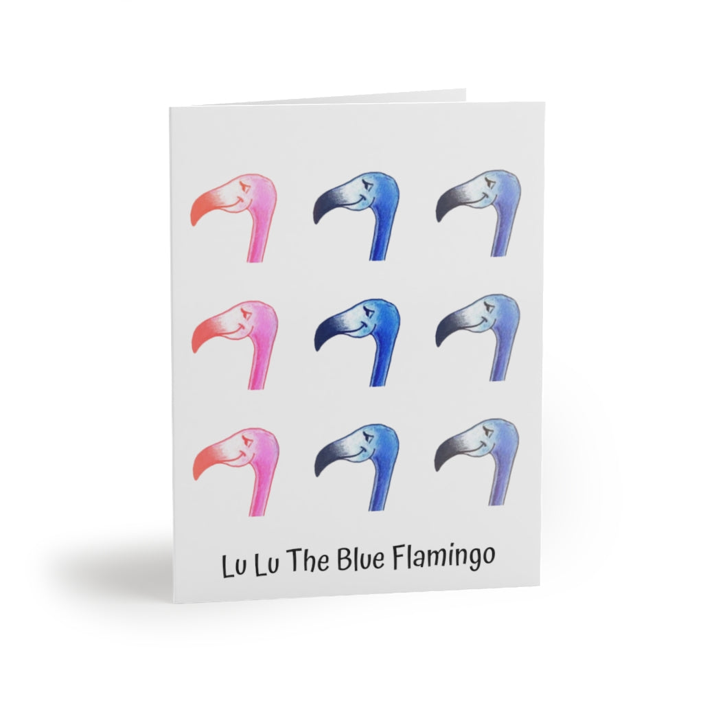 "LU LU IN ART" Greeting Card Set by Lu Lu The Blue Flamingo