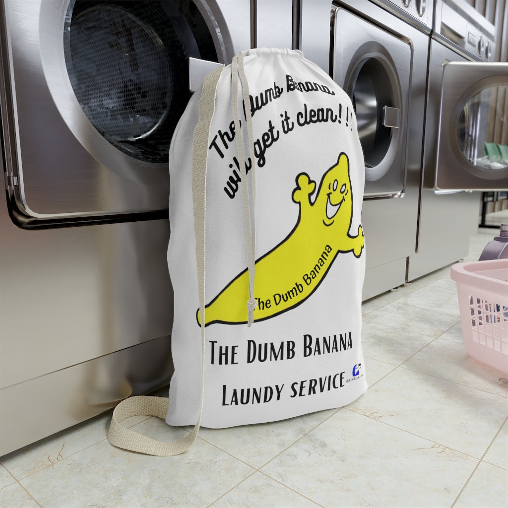 THE DUMB BANANA "WILL GET IT CLEAN!!!" Laundry Bag - Because nothing is better than clean banana peels!!!