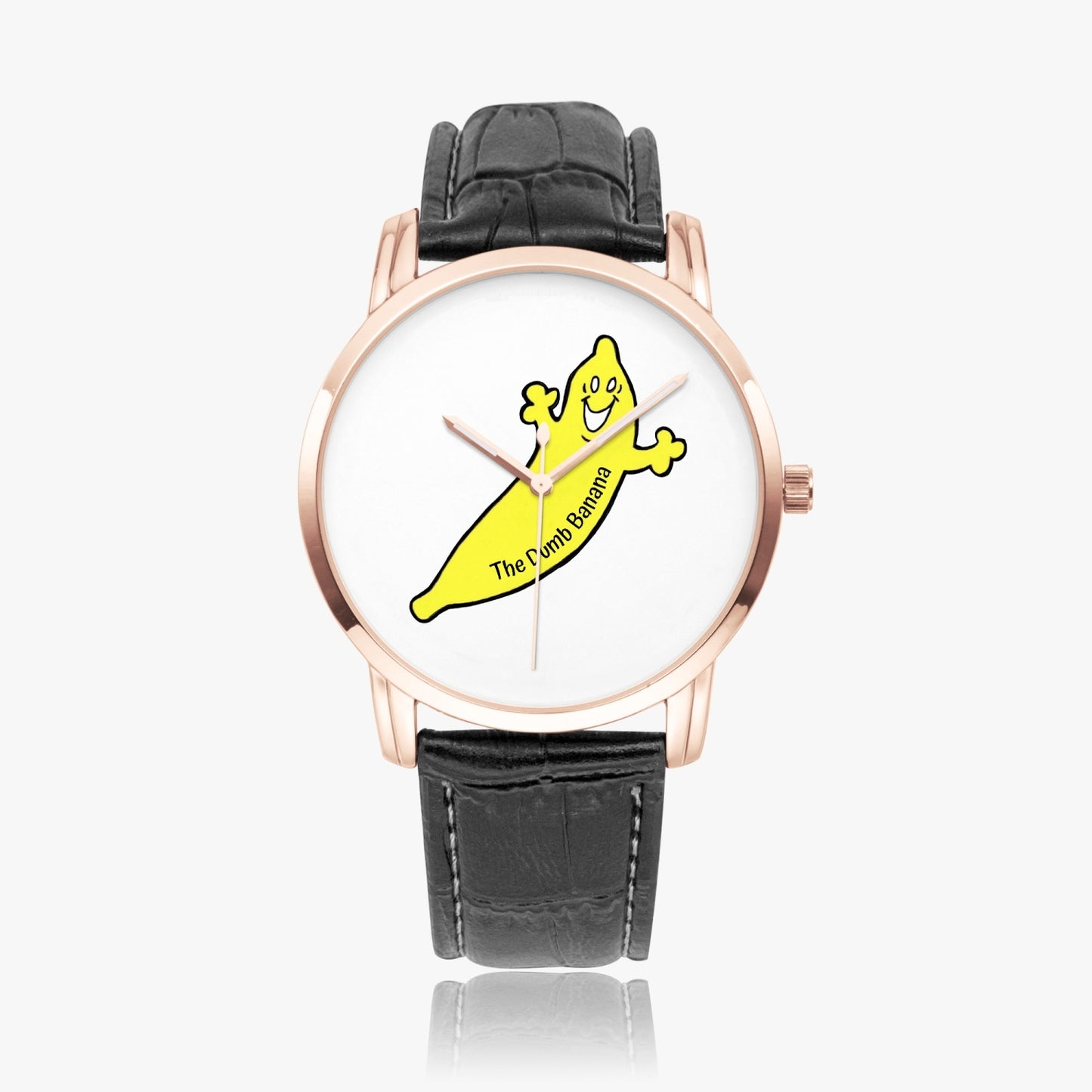 The Dumb Banana Unisex Instafamous Wide Type Quartz Watch with Leather Band