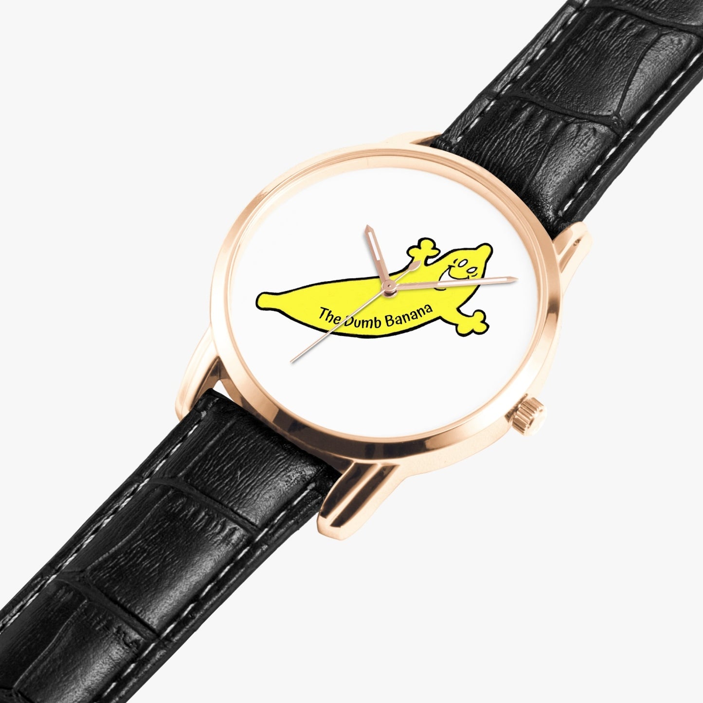 The Dumb Banana Unisex Instafamous Wide Type Quartz Watch with Leather Band