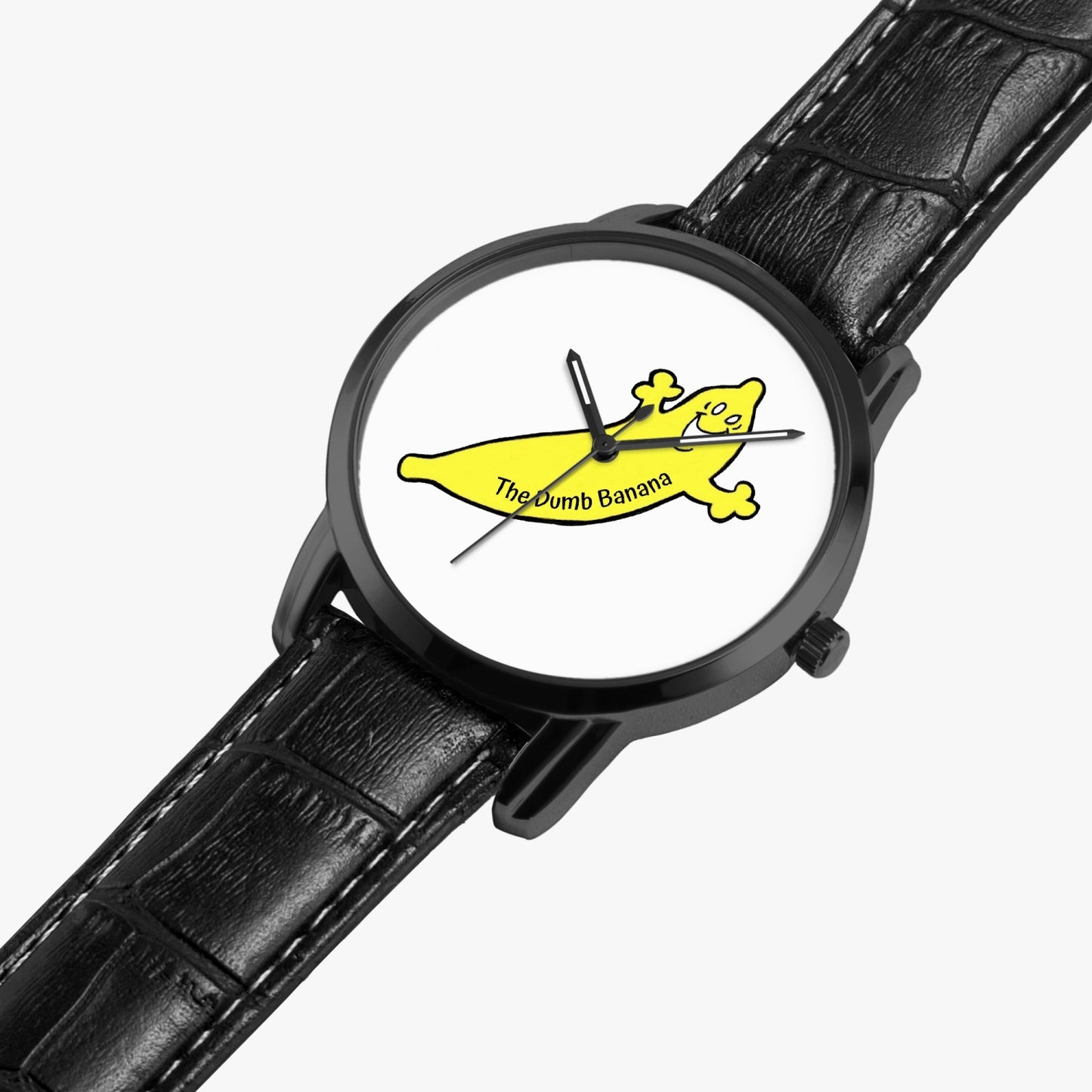 The Dumb Banana Unisex Instafamous Wide Type Quartz Watch with Leather Band