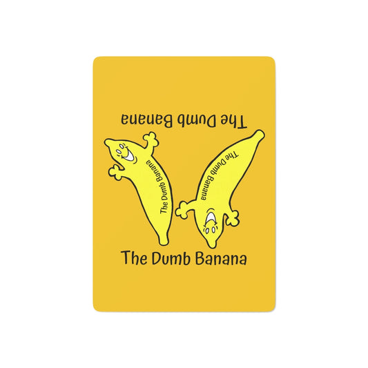 The original DUMB BANANA Poker, Gin Rummy & Bridge Playing Cards in Yellow