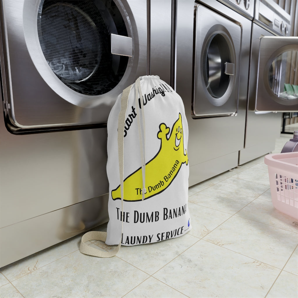 "START WASHING!!!" Laundry Bag by The Dumb Banana - It's always so much fun to do the laundry when there's a banana around!!!